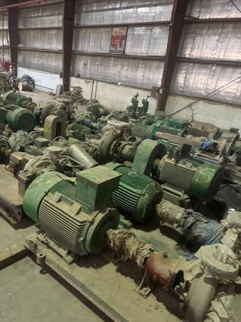 Electric motors held under cover