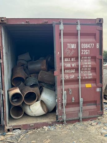 Fittings loaded in container